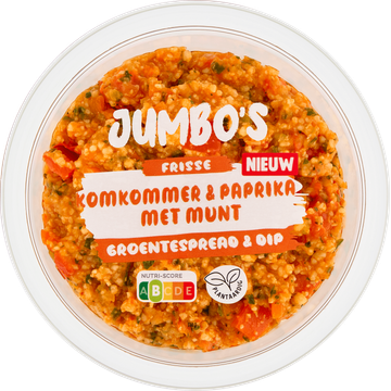 Jumbo's Groentespread & Dip Komkommer & Paprika met Munt 150 g