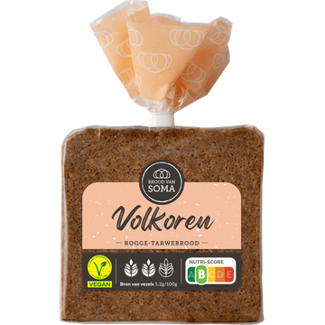 Brood van Soma Volkoren Rogge-Tarwebrood 400 g