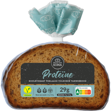 Brood van Soma Proteïne Koolhydraat Verlaagd Volkoren Tarwebrood 300 g