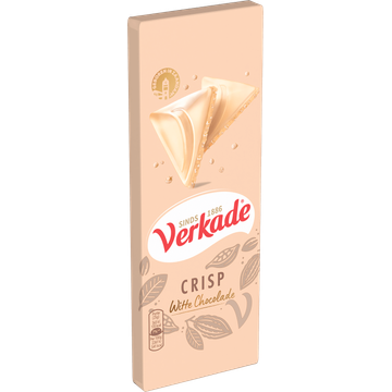 Verkade Crisp Witte Chocolade 90 g