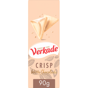 Verkade Crisp Witte Chocolade 90 g