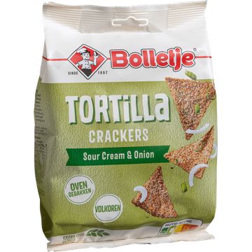 Bolletje Tortilla Crackers Sour Cream & Onion 150 g