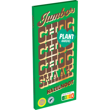 Jumbo's Vegan Chocoladereep Hazelnoot 100g