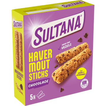 Sultana Havermoutsticks Chocolade 5x2 stuks