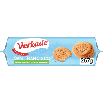 Verkade San Francisco Naturel Zero toegevoegd suiker 267GR