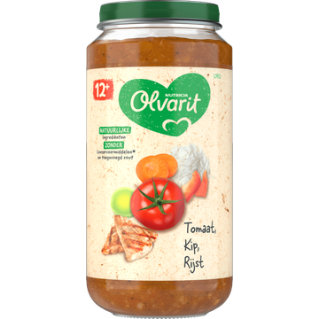 Olvarit Tomaat Kip Rijst 12+ Maanden 250 g