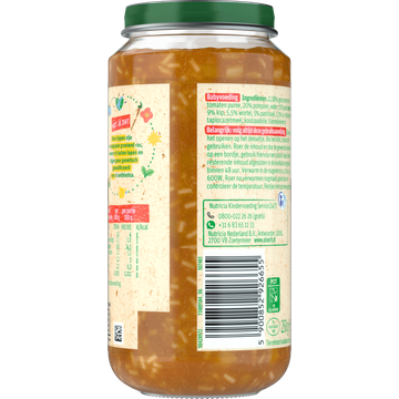 Olvarit Pompoen Kip Pasta 12+ Maanden 250 g
