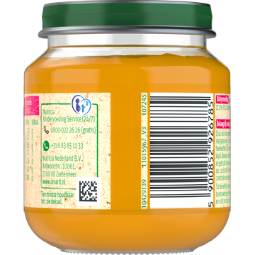 Olvarit Pompoen Rijst 4+ Maanden 125 g