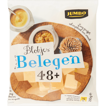 Jumbo Blokjes Belegen  48+ 200 g