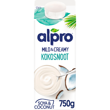 Alpro Mild & Creamy Kokosnoot Plantaardige Variatie Op Yoghurt 750g 
