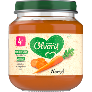 Olvarit Wortel 4+ Maanden 125 g