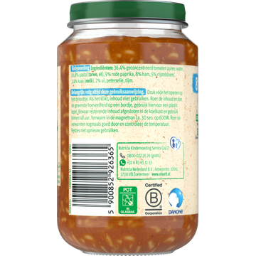 Olvarit Tomaat Ham Macaroni 8+ Maanden 200 g
