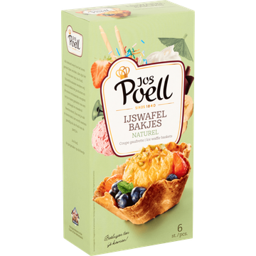 Jos Poell IJswafel Bakjes 6 Stuks