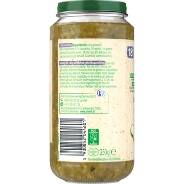 Olvarit Risotto Doperwten Kalkoen 18+ Maanden 250 g
