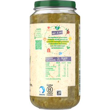 Olvarit Risotto Doperwten Kalkoen 18+ Maanden 250 g