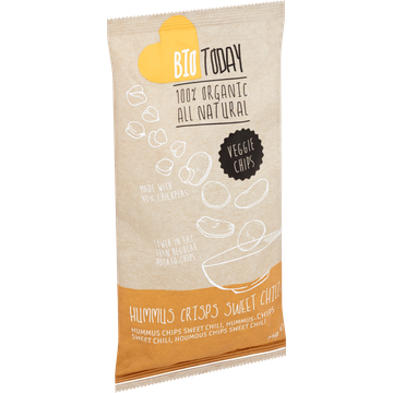 Bio Today 100% Organic Hummus Chips Sweet Chili 75 g