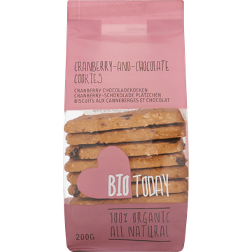 Bio Today Cranberry Chocoladekoeken 200 g