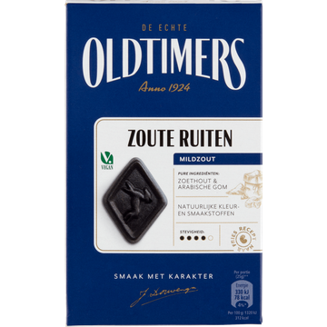 Oldtimers Zoute Ruiten Mildzout 235 g