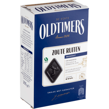 Oldtimers Zoute Ruiten Mildzout 235 g