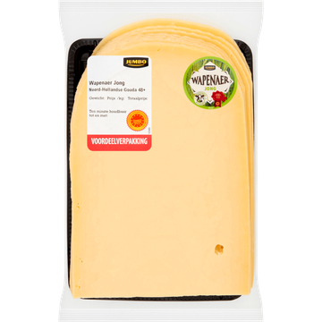 Jumbo Wapenaer Graskaas Noord-Hollandse Gouda 48+ Voordeelverpakking ca. 350 g