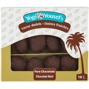 Yogi & Yousef's Verse Dadels Pure Chocolade 10 Stuks