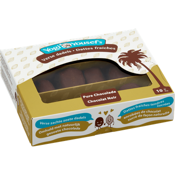 Yogi & Yousef's Verse Dadels Pure Chocolade 10 Stuks
