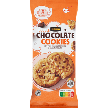 Jumbo Double Chocolate Cookies 8 Stuks 200 g