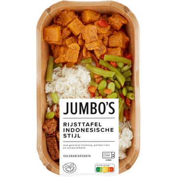 Jumbo's Verse Maaltijd Rijsttafel Indonesische Stijl 450 g