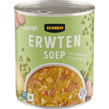 Jumbo Stevige Erwtensoep met Rookworst en Aardappel 800 ml