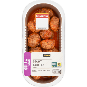 Jumbo Varkens Gehaktballetjes Pikant 194 g