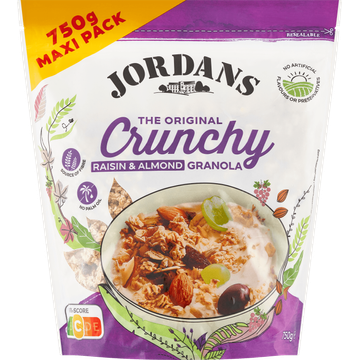 Jordans The Original Crunchy Raisin & Almond Granola Maxi Pack 750 g