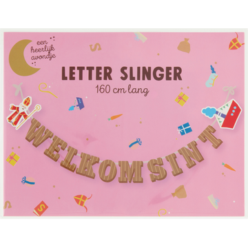 Letter Slinger Welkom Sint