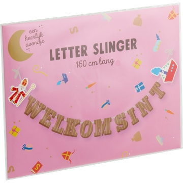 Letter Slinger Welkom Sint