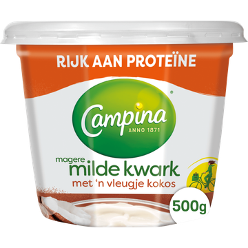 Campina Magere Milde Kwark met 'n Vleugje Kokos 500 g