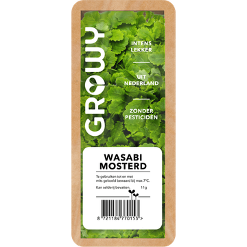 Growy Wasabi Mosterd 11g