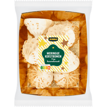 Jumbo Meringue Kerstbomen met Karamelsmaak 60 g