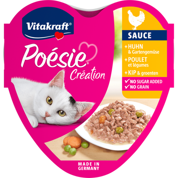 Vitakraft Poésie Création Sauce Kip & Groenten 85g
