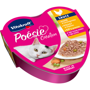 Vitakraft PoÃ©sie CrÃ©ation Sauce Kip & Groenten 85g