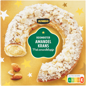 Jumbo Roomboter Amandel Krans met Amandelspijs 500 g