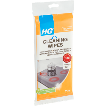 HG Cleaning Wipes Kookplaatreiniger 20 Stuks