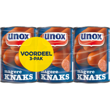 Unox Magere Knaks 3 x 400 g