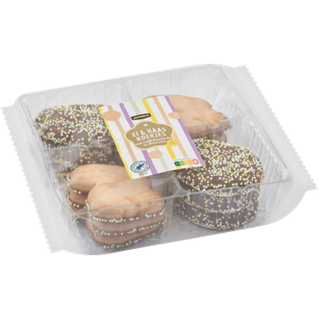 Jumbo Ei & Haas Koekjes met Melkchocolade en Decoratie 12 Stuks