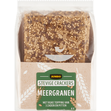 Jumbo Stevige Crackers Meergranen 8 Stuks