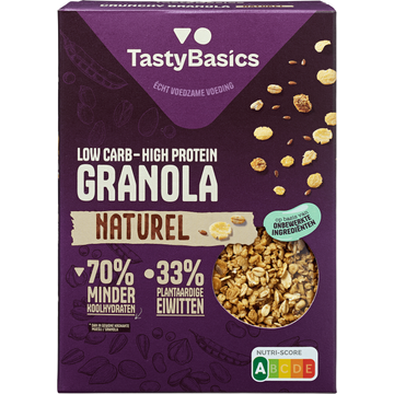TastyBasics Low Carb - High Protein Granola Naturel