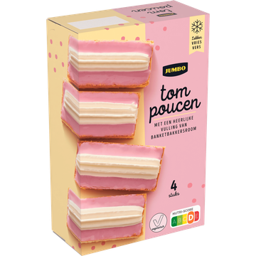 Jumbo Tompoucen 4 Stuks