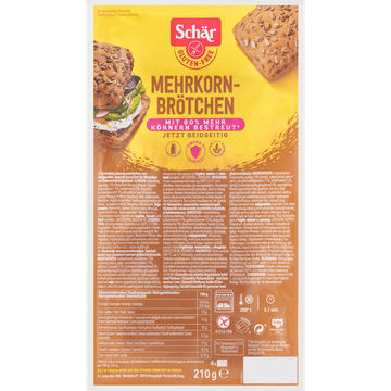 Schär  Meergranenbroodjes Glutenvrij 210 g