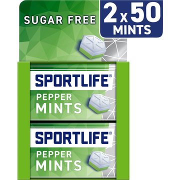 Sportlife Peppermints Suikervrij 2 x 35 g