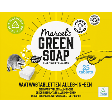 Marcel's Green Soap alles-in-één vaatwastabletten - 25st