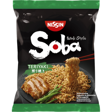 Nissin Soba Teriyaki Gebakken Noedels 110 g