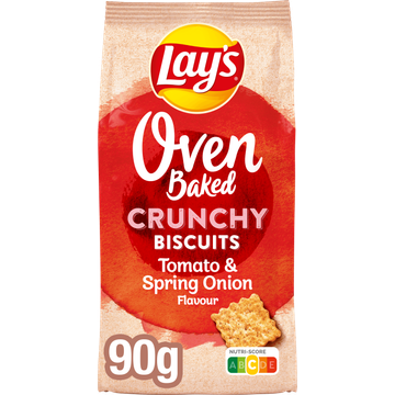 Lay's Oven Baked Biscuits Tomaat & Onion 90 gr